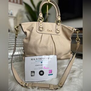 COACH Ashley Bag with Original Cross-body/Shoulder Strap Cream